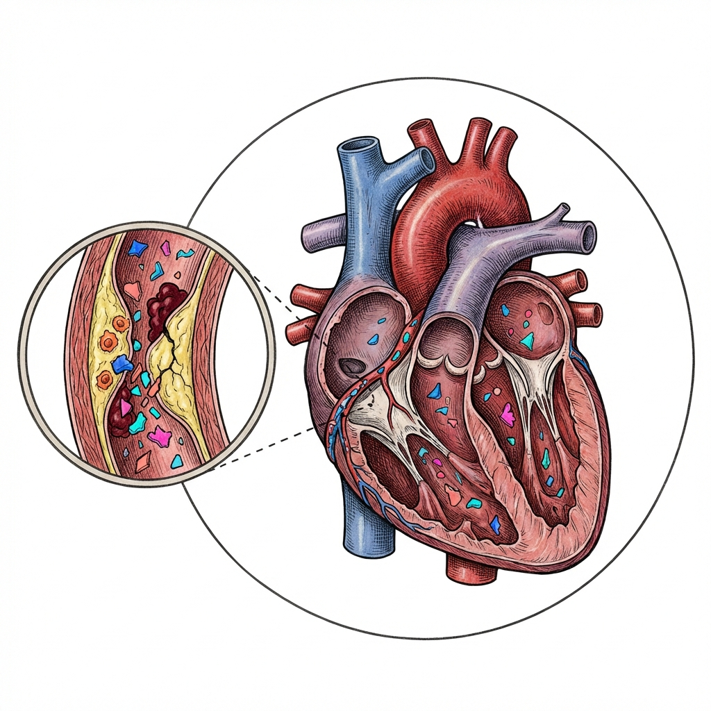 Nanoplastics found in heart and arterial plaque